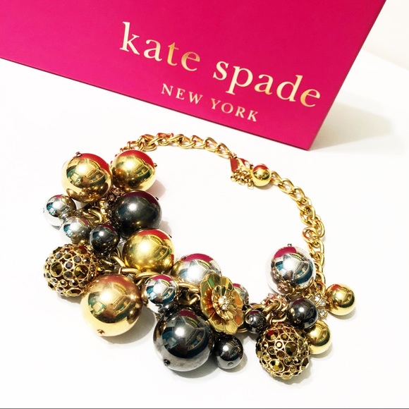 kate spade Jewelry - Kate Spade • Floral Ball Statement Necklace